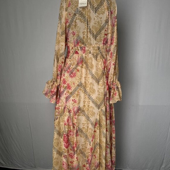 Free People “Lena” Floral V-Neck Midi Dress – Size XS (NWT) - Picture 8 of 11